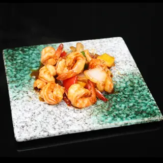 47. Gambas con salsa de ostras 
