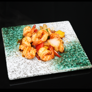 47. Gambas con salsa de ostras 