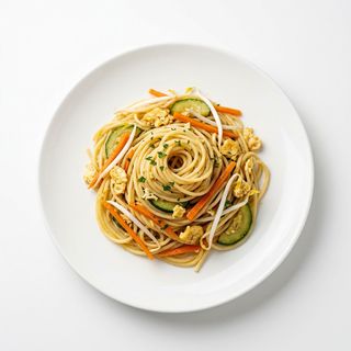 56.SPAGHETTI SOIA CON GAMBERI