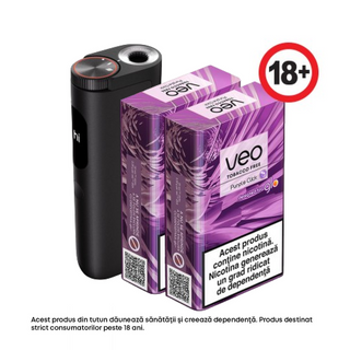 Starter Kit glo™ Hyper PRO Obsidian Black + veo™ Purple Click