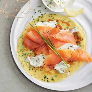 Crêpe au Saumon Fumé et Fromage Blanc