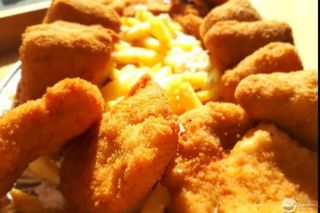 Platou Cald Pui si Cascaval