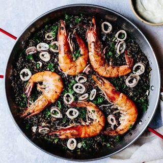 Paella À L'encre De Noir