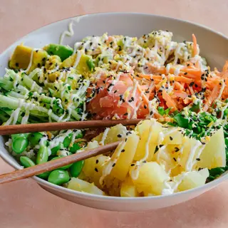 Spicy volcano poke