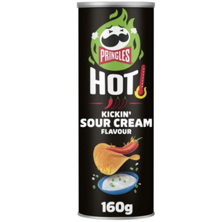 Чипси Pringles Зі Смаком Сметани Та Цибулі Гострі (160г)