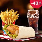 გრილზე შემწვარი ქათმის ვრეპის კომბო