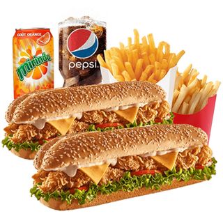 2 Mega + 2 Frit + 2 Boisson