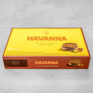 Caja de Alfajor Havanna Chocolate Clásicos (12 Unidades)