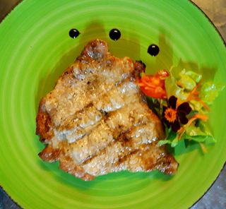 Ceafa de porc la gratar