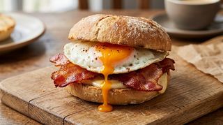 Sándwich De Bacon Y Huevo