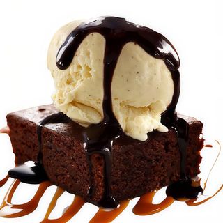 Brownie Con Helado