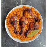 Jollof Rice with Protein