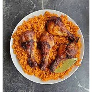Jollof Rice with Protein