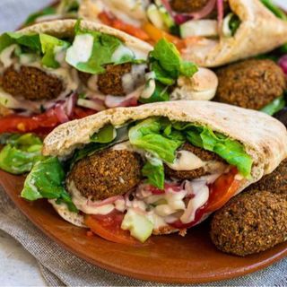 Kebab falafel w picie