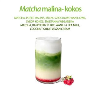 Malina-kokos matcha can