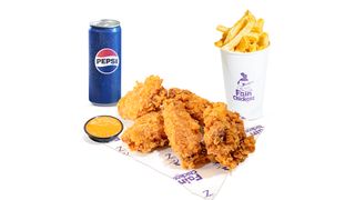 MENIU 500G- ARIPIOARE NEPICANT, CARTOFI PRAJITI, SOS, DOZA PEPSI