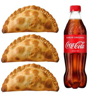 3 Empanadas + bebida