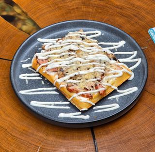 Вафля з беконом