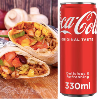 Голямо бурито с пилешко (450г) + Kола Продукт (330мл)