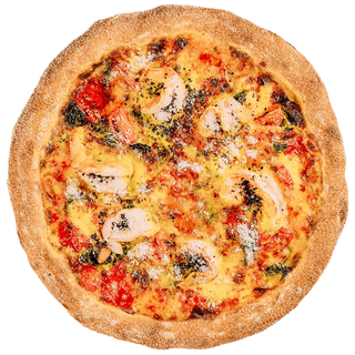 Піца з креветками і солодким чилі