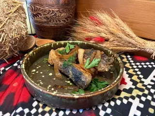 Короп смажений з цибулею