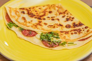 Crepe with Salami and Cheese/სალიამით და ყველით/Блин с салями и сыром