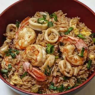 Arroz Salteado Al Wok Con Marisco