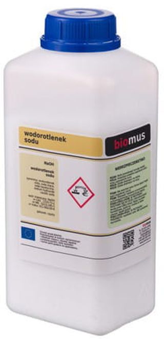 Wodorotlenek sodu Soda kaustyczna granulki 1kg BIOMUS