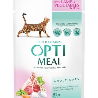 Пауч з ягням та овочами в желе 85 г