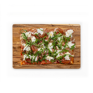 Pizza con jamón de Parma (20x30 cm.)