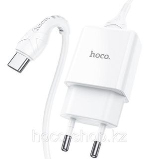 Зарядное устройство N9 Hoco с кабелем Type-C, White