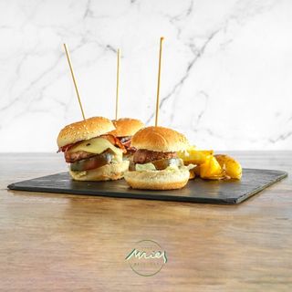 3 Mini  Hamburguesas De Ternera Cheese Bacon