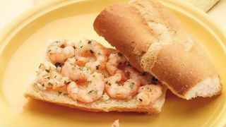 Menú bocadillo de gambas
