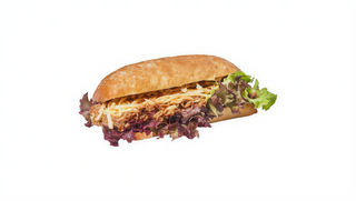 Ciabatta z szarpaną wieprzowiną i colesławem