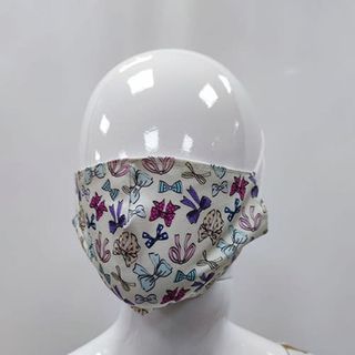Mascarilla Con Funda De Tela Estampado Lazos