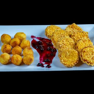 Сет топено сирене и сиренови пуканки (250г)