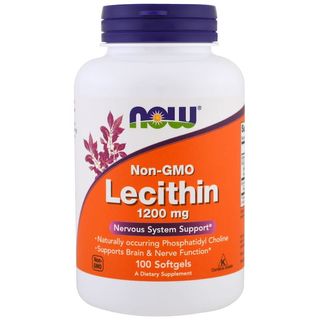 Lecytyna 1200mg Lecithin 100 kapsułek NOW FOODS