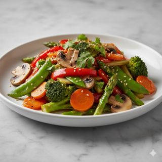 Verduras salteadas (vegetariano)