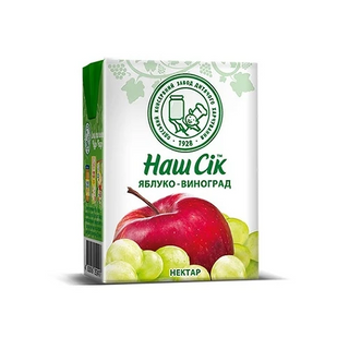 Наш Сік Яблуко-Виноград (0.2л)