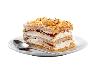 Milhojas De Hojaldre Y Nata