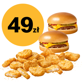McNuggets® 20szt + 2xCheeseburger