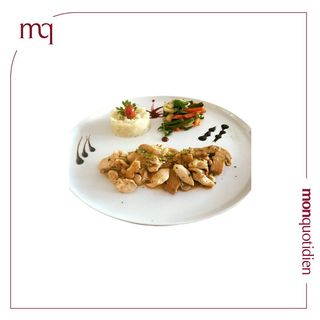 Emince de poulet champignons