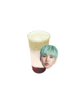 Raspberry Matcha Foam Latte SUGA.