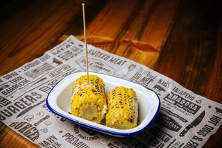 Grilled Corn with Garlic Butter
