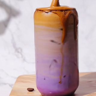 Iced Ube Dalgona Café