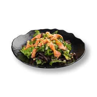 МИКС САЛАТ С МАЛОСОЛЬНОЙ  СЕМГОЙ