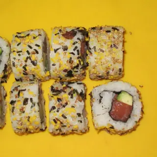 68A-Atun,aguacate envuelto en furikake