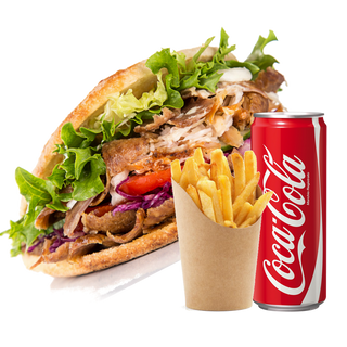 Menù panino kebab XL gigante