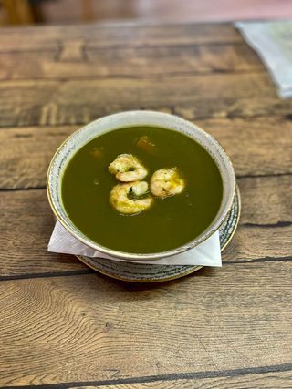 Supa crema de spanac cu creveti aromati 350 ml