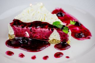 Chesse cake cu rodii si dulceata de casa